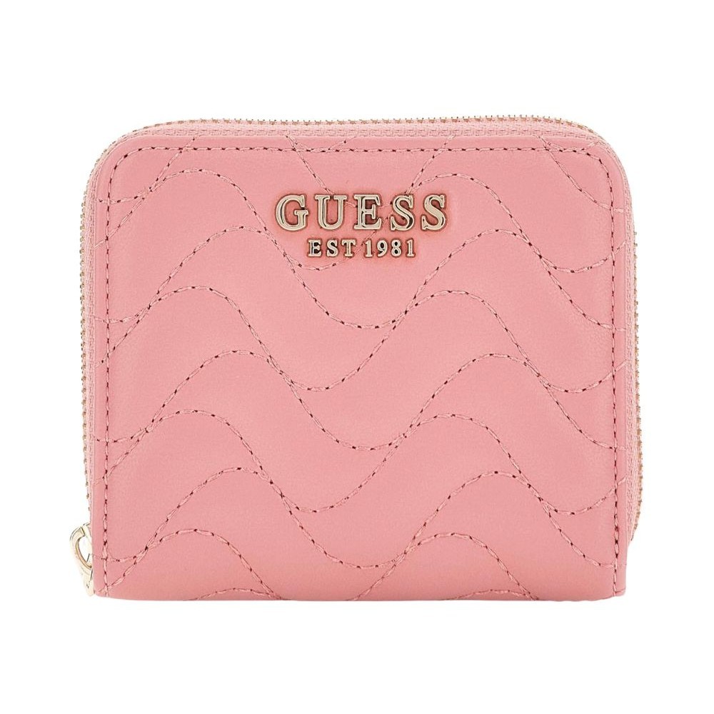 GUESS Różowy mały portfel damski Melisandra