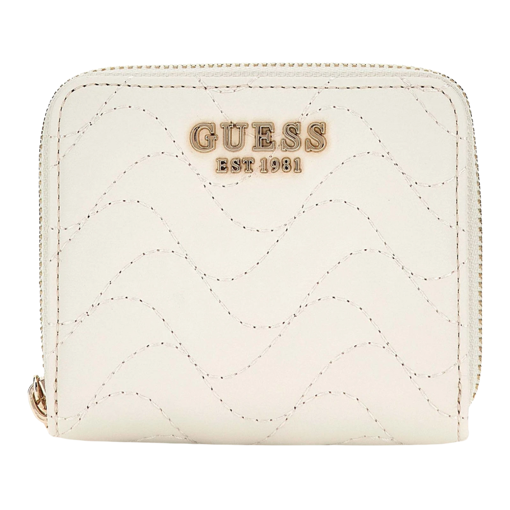 GUESS Biały mały portfel damski Melisandra