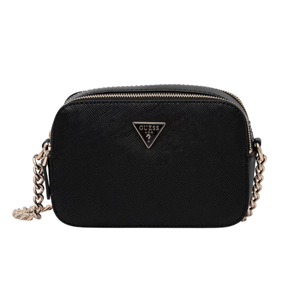 GUESS Geantă de ambreiaj neagră Noelle pentru femei
