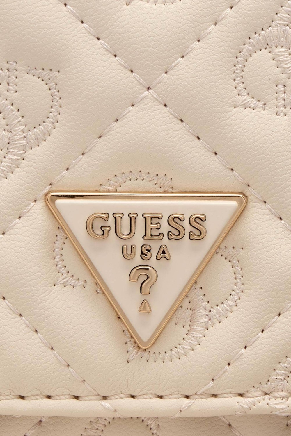GUESS Women's white clutch bag Adelasia Cnvrtble