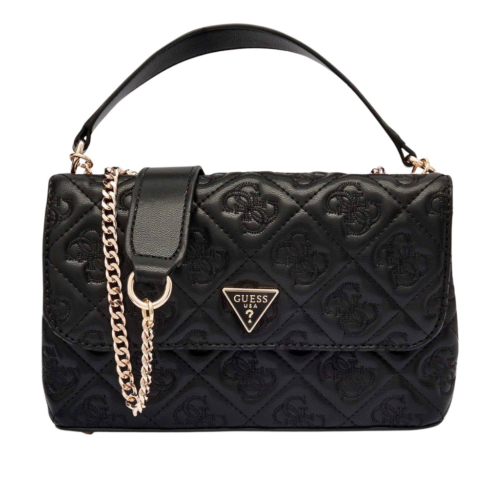 Geantă de ambreiaj GUESS Adelasia negru pentru femei Cnvrtble
