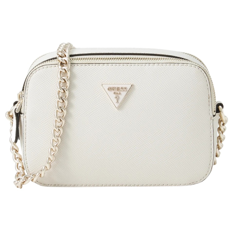 GUESS Women's white Noelle II clutch bag
