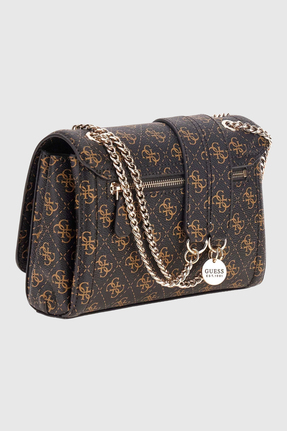 GUESS Brown women's Noelle II clutch bag