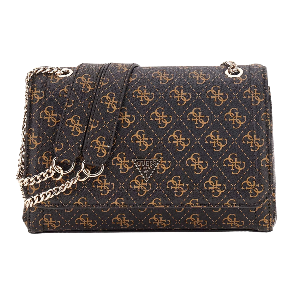 GUESS Brown women's Noelle II clutch bag