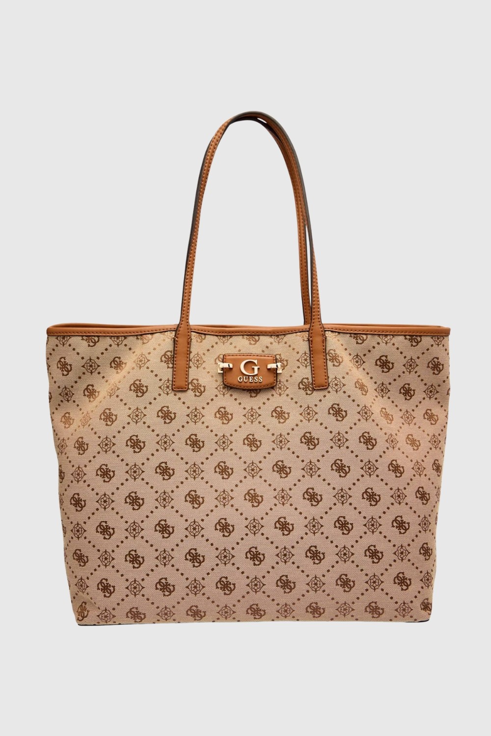 Жіноча бежева сумка GUESS Neda Large 2 в 1 для покупок