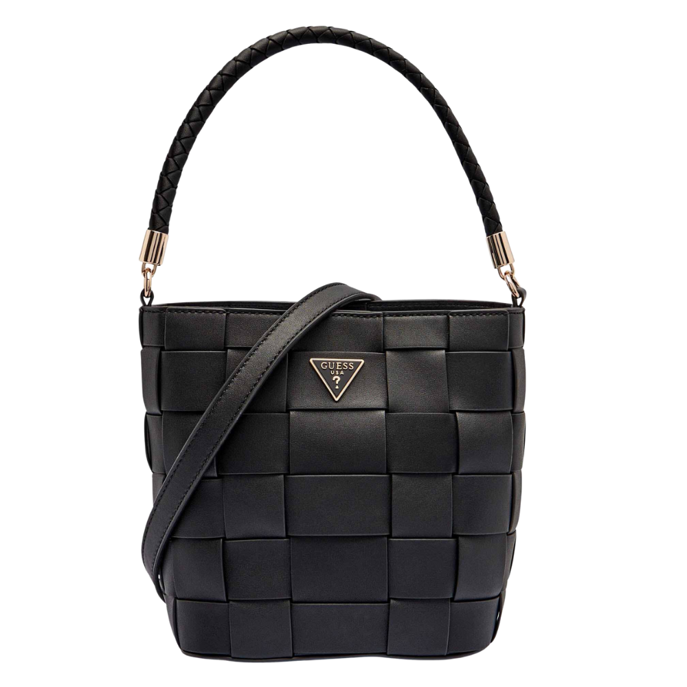 GUESS Czarna torebka damska Maylee Bucket
