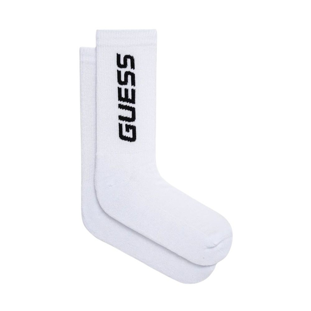 GUESS Białe sportowe skarpetki męskie Arlo