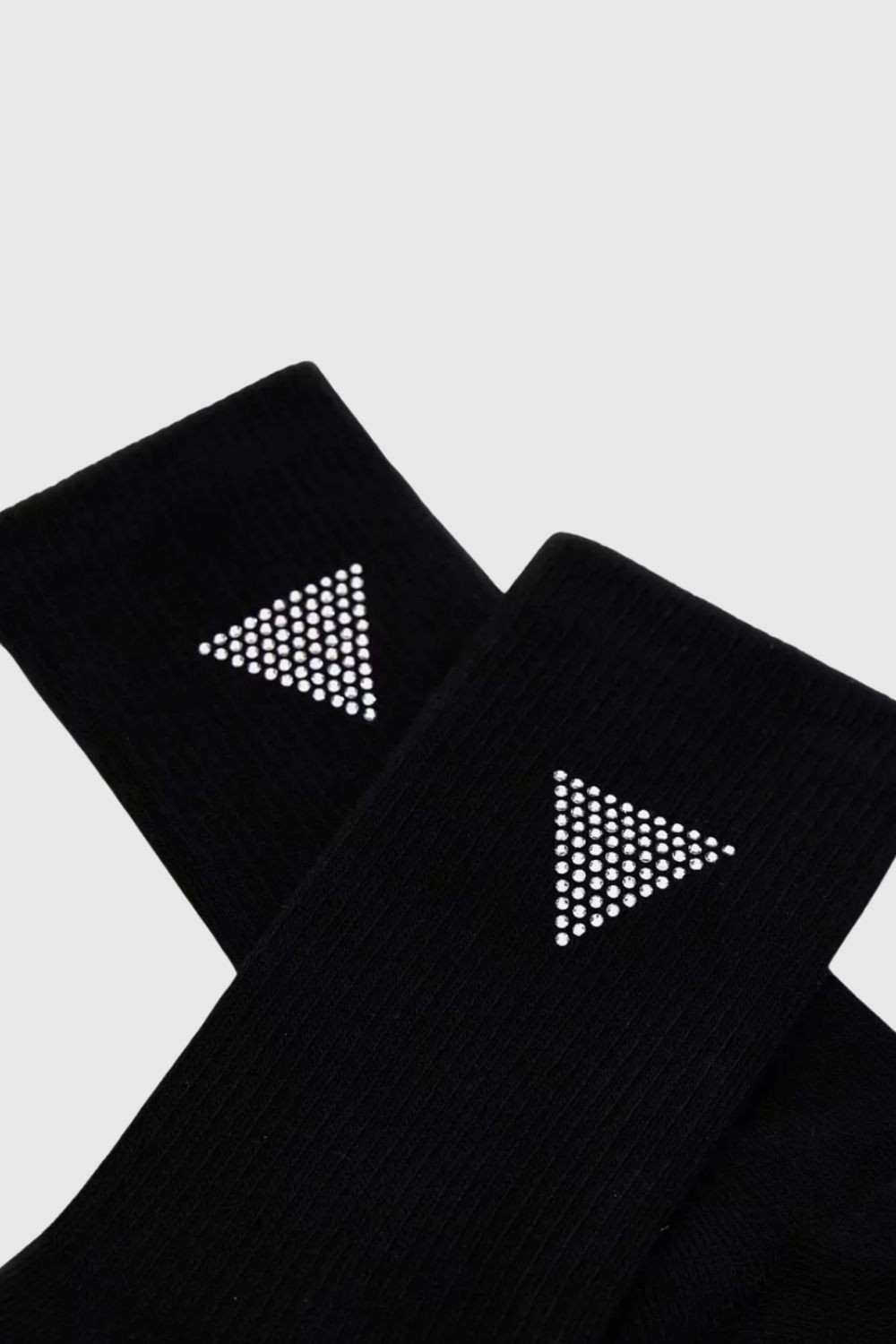 Жіночі спортивні шкарпетки GUESS Чорні зі стразами