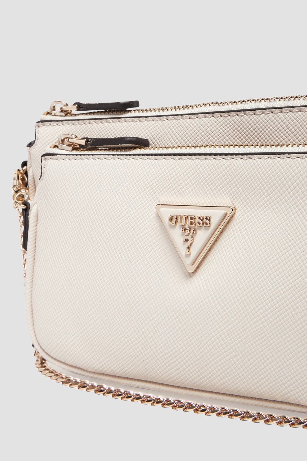 GUESS Beżowa damska torebka 2 w 1 Noelle