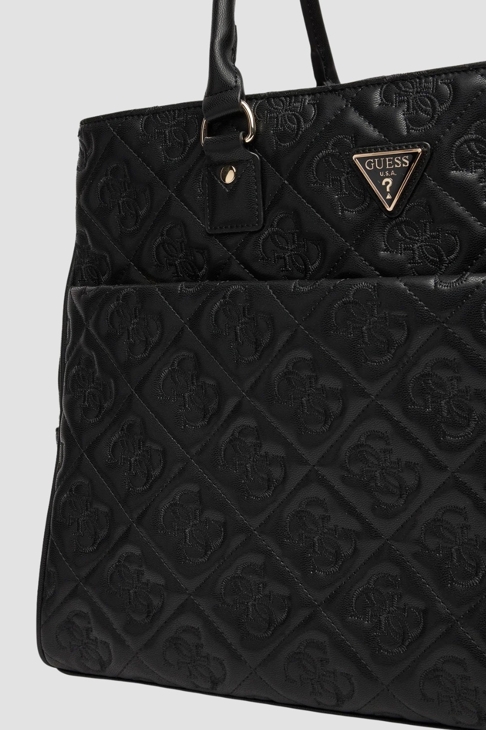 GUESS Czarna damska podróżna torebka Adelasia