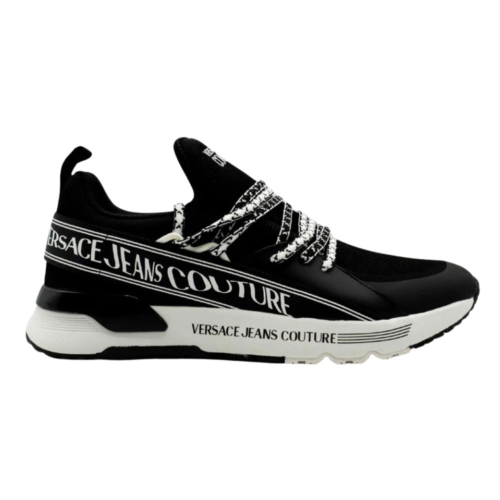 VERSACE JEANS COUTURE Czarne sneakersy męskie Fondo Dynamic Dis. Sa3
