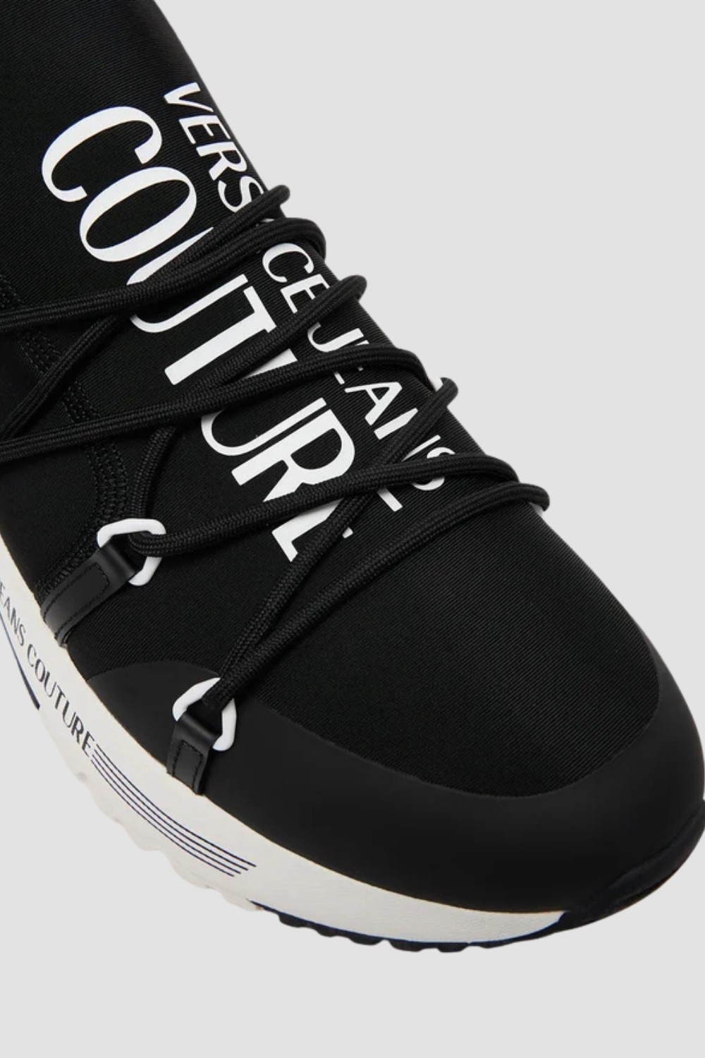 VERSACE JEANS COUTURE Czarne męskie sneakersy Fondo Dynamic Dis. Sa6