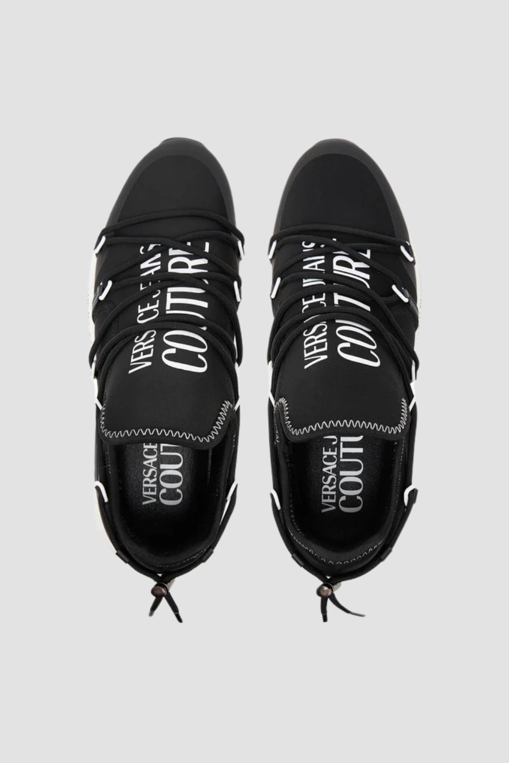 VERSACE JEANS COUTURE Czarne męskie sneakersy Fondo Dynamic Dis. Sa6