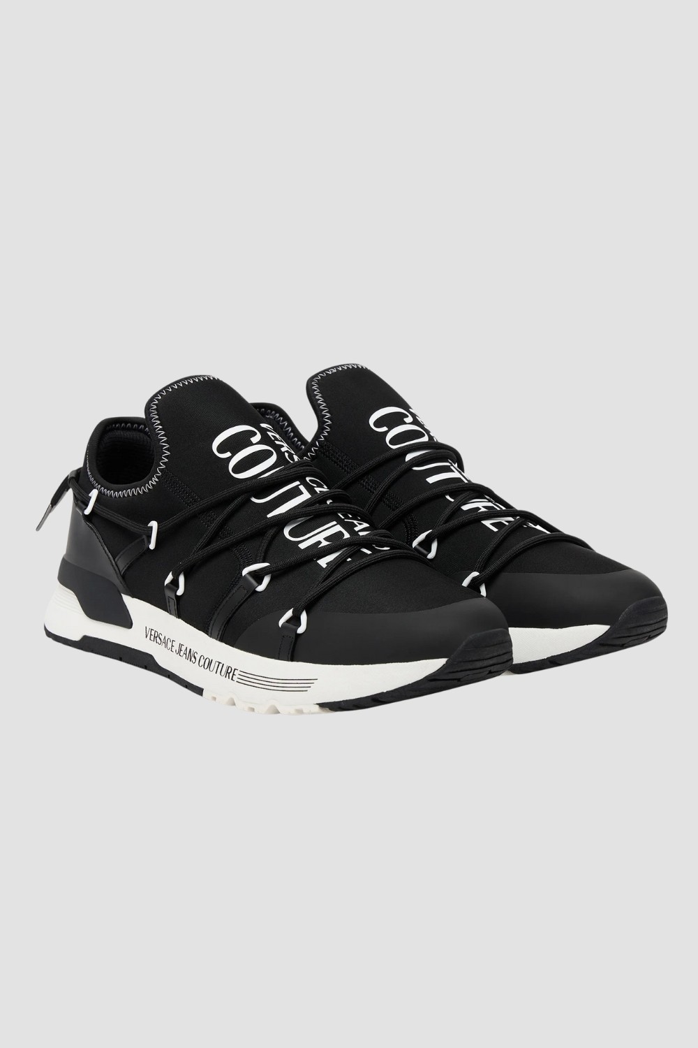 VERSACE JEANS COUTURE Czarne męskie sneakersy Fondo Dynamic Dis. Sa6