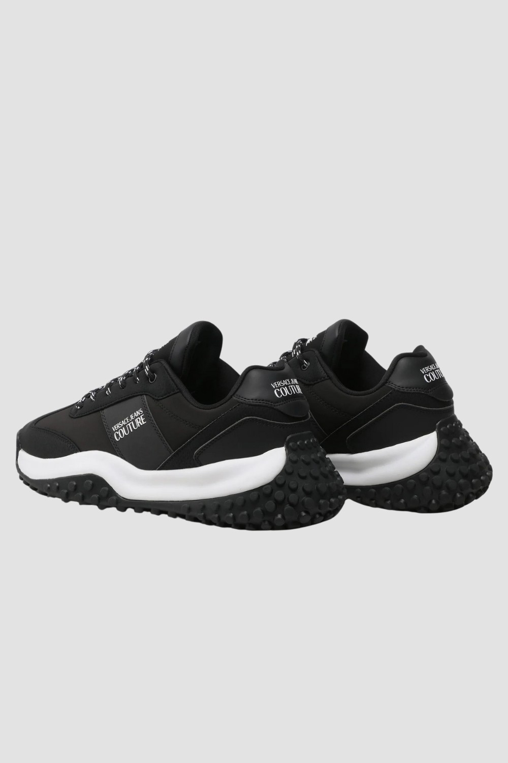 VERSACE JEANS COUTURE Czarne sneareksy męskie Fondo Hyber Dis. 47