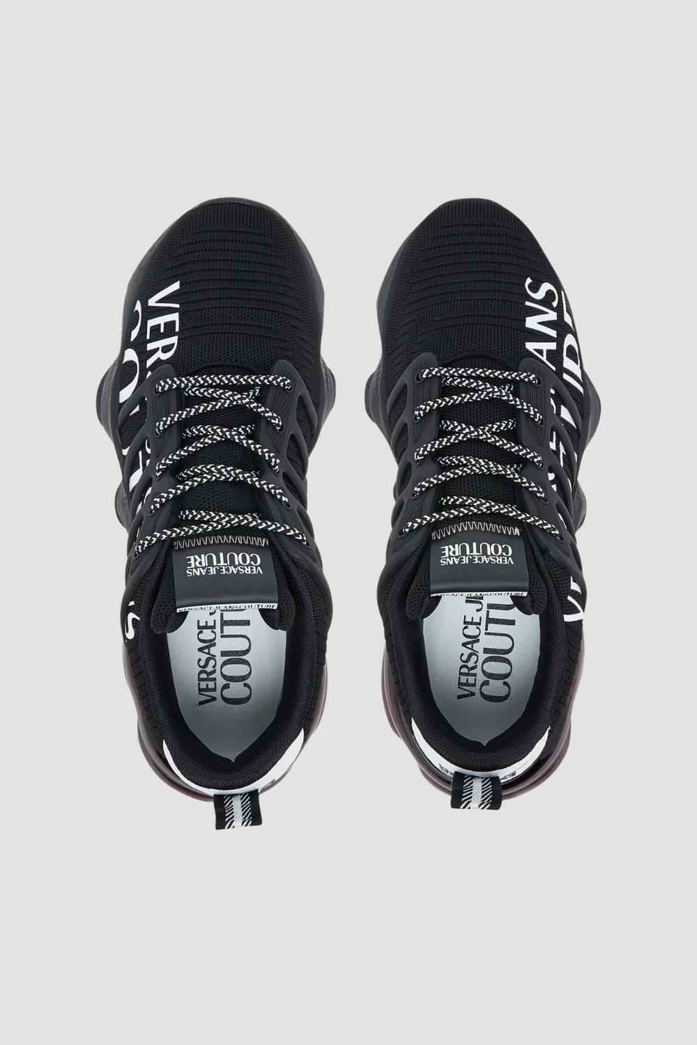 VERSACE JEANS COUTURE Czarne sneareksy męskie Fondo Nomo Dis. 13