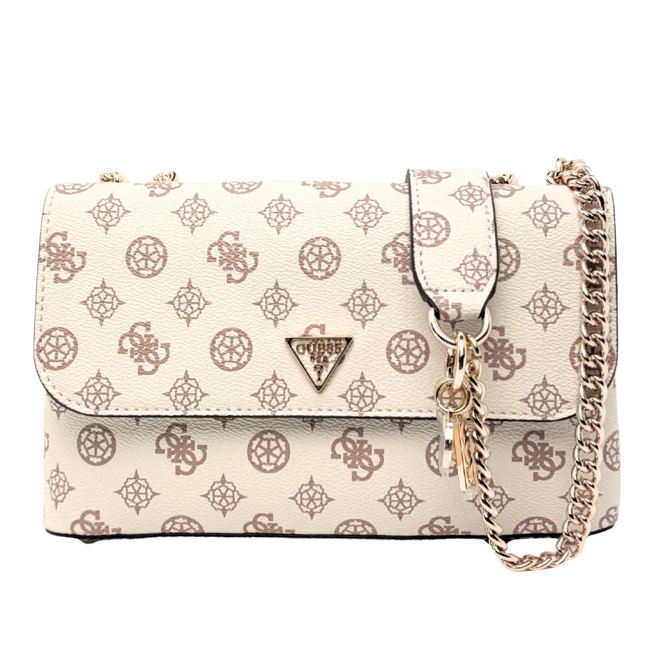 GUESS Beżowa kopertówka damska Daryna