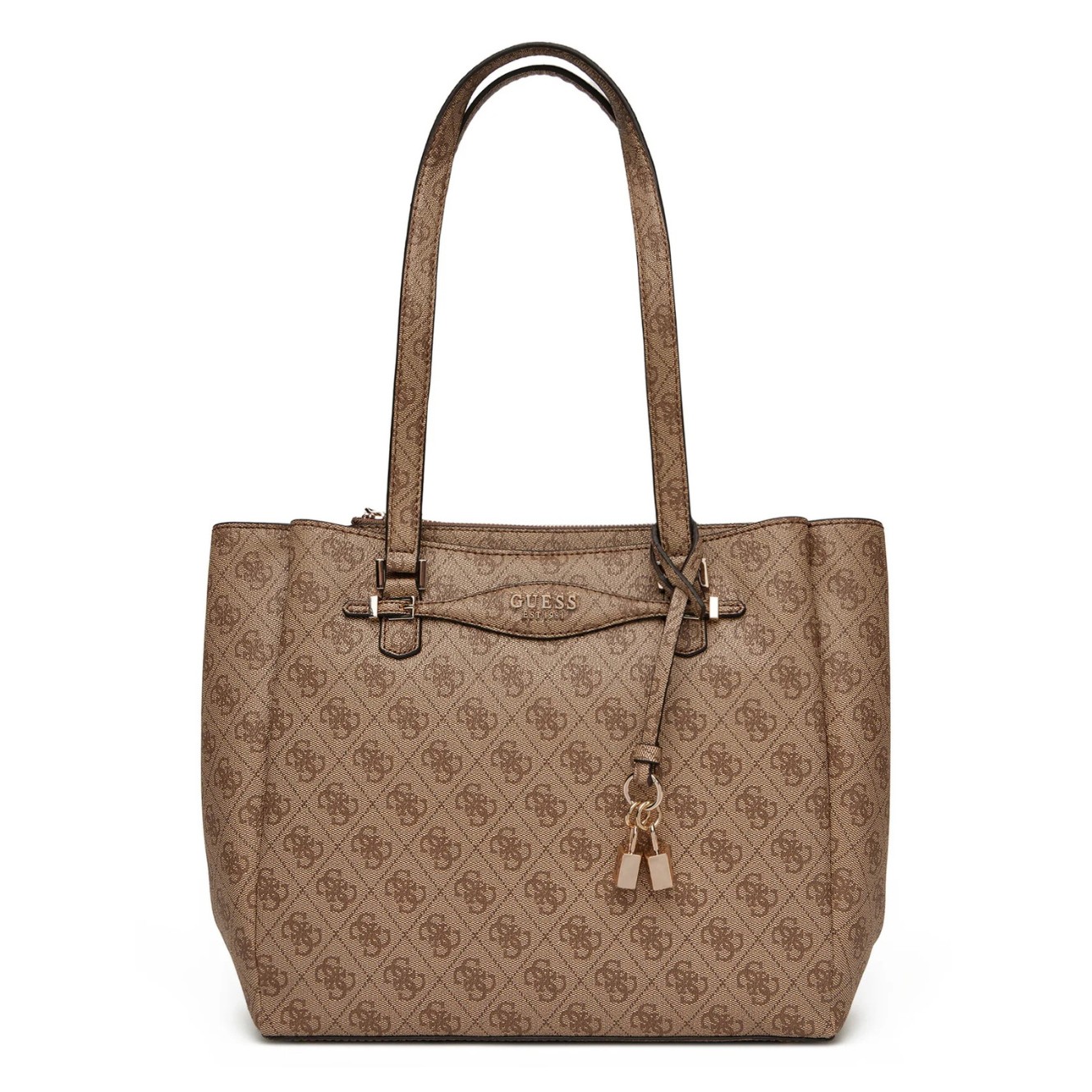 GUESS Geantă shopper pentru femei Katya Multi maro