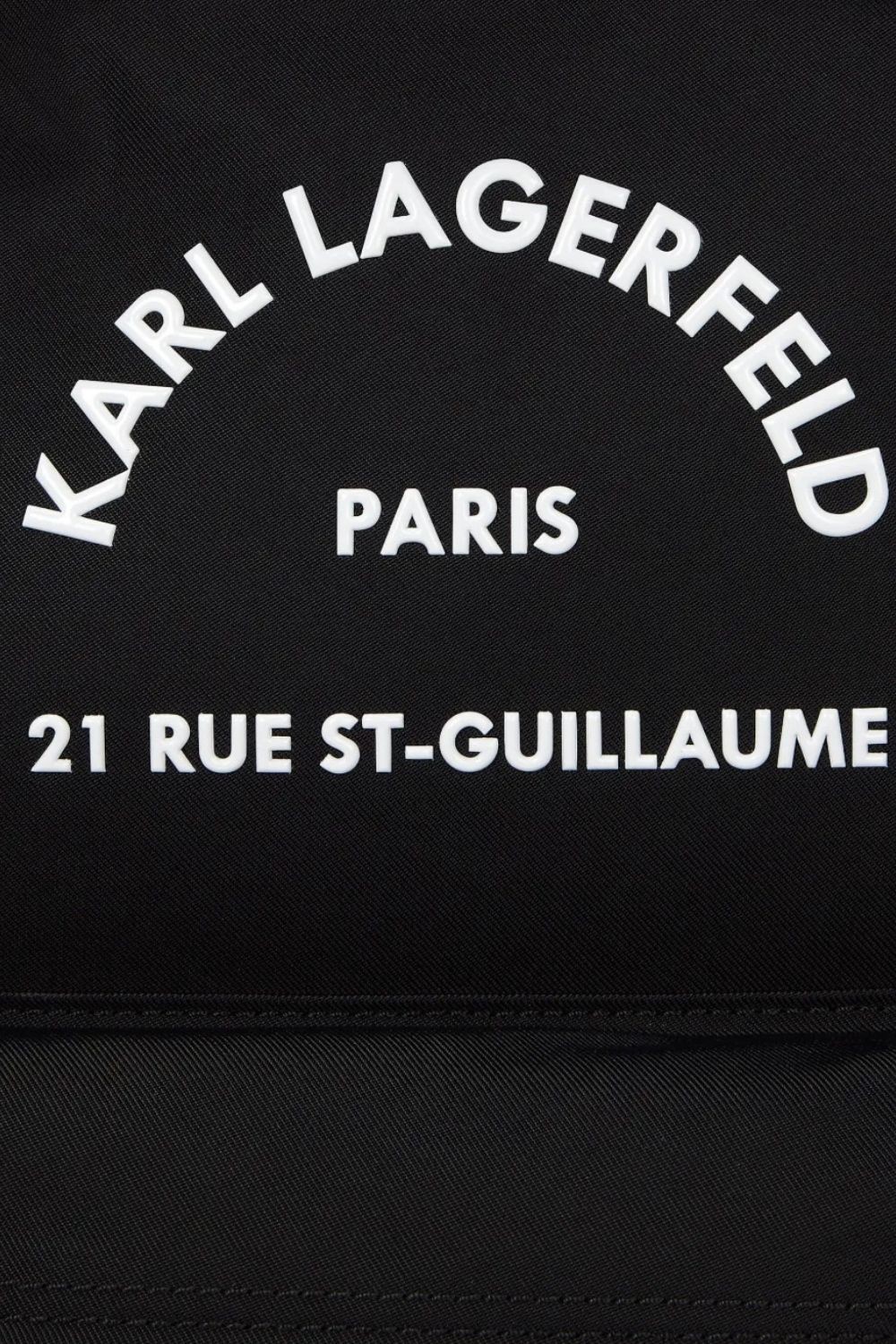 KARL LAGERFELD Czarny męski plecak Nylon