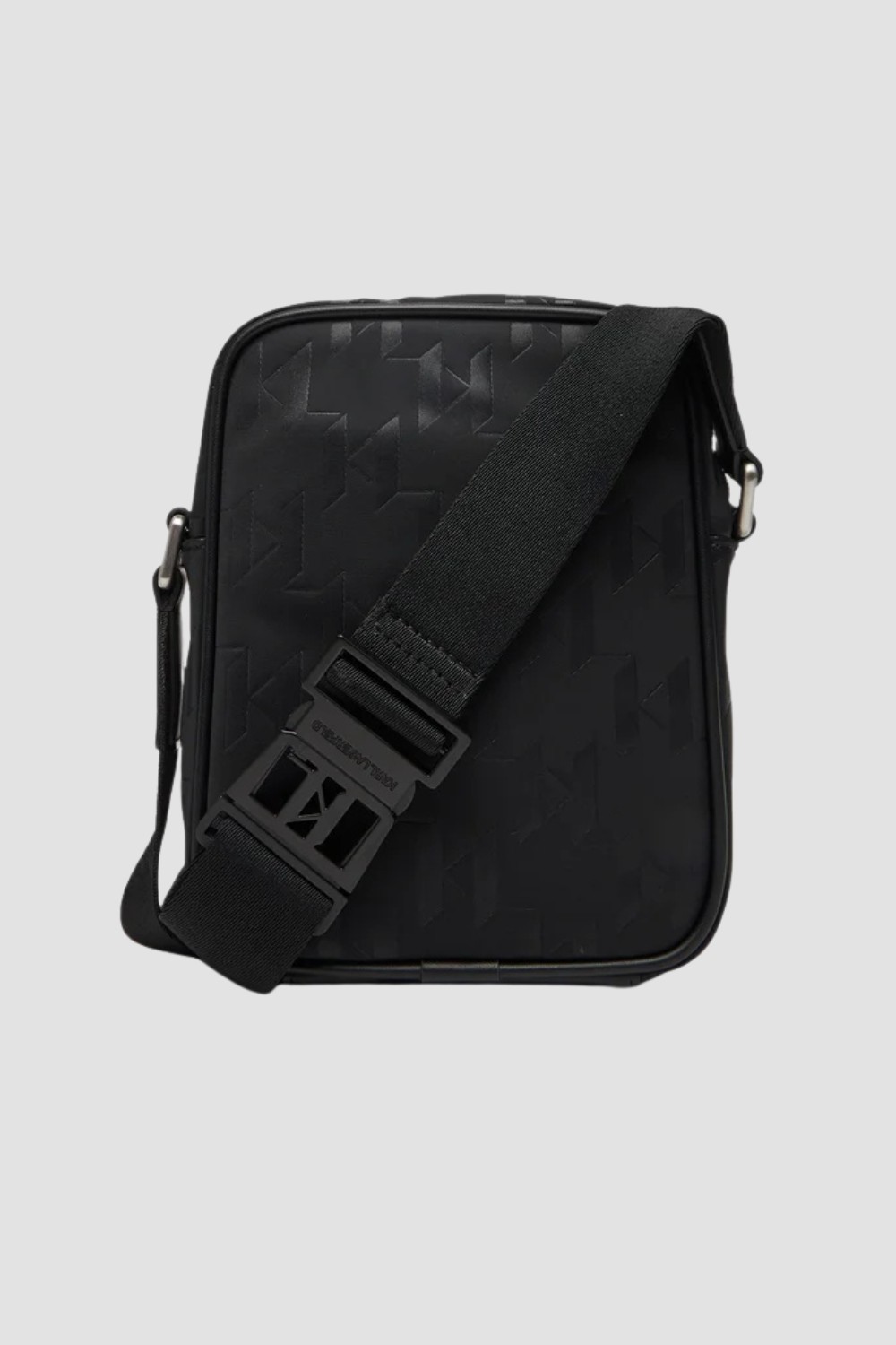 KARL LAGERFELD Czarna męska saszetka z monogramem