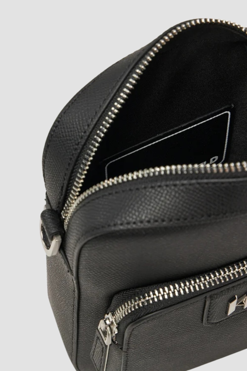 KARL LAGERFELD Geantă din piele cu logo pentru bărbați