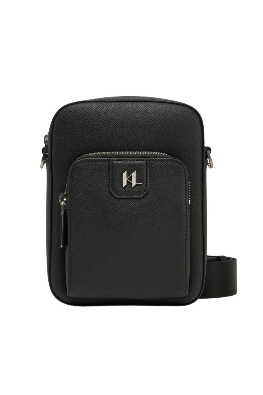 KARL LAGERFELD Geantă din piele cu logo pentru bărbați