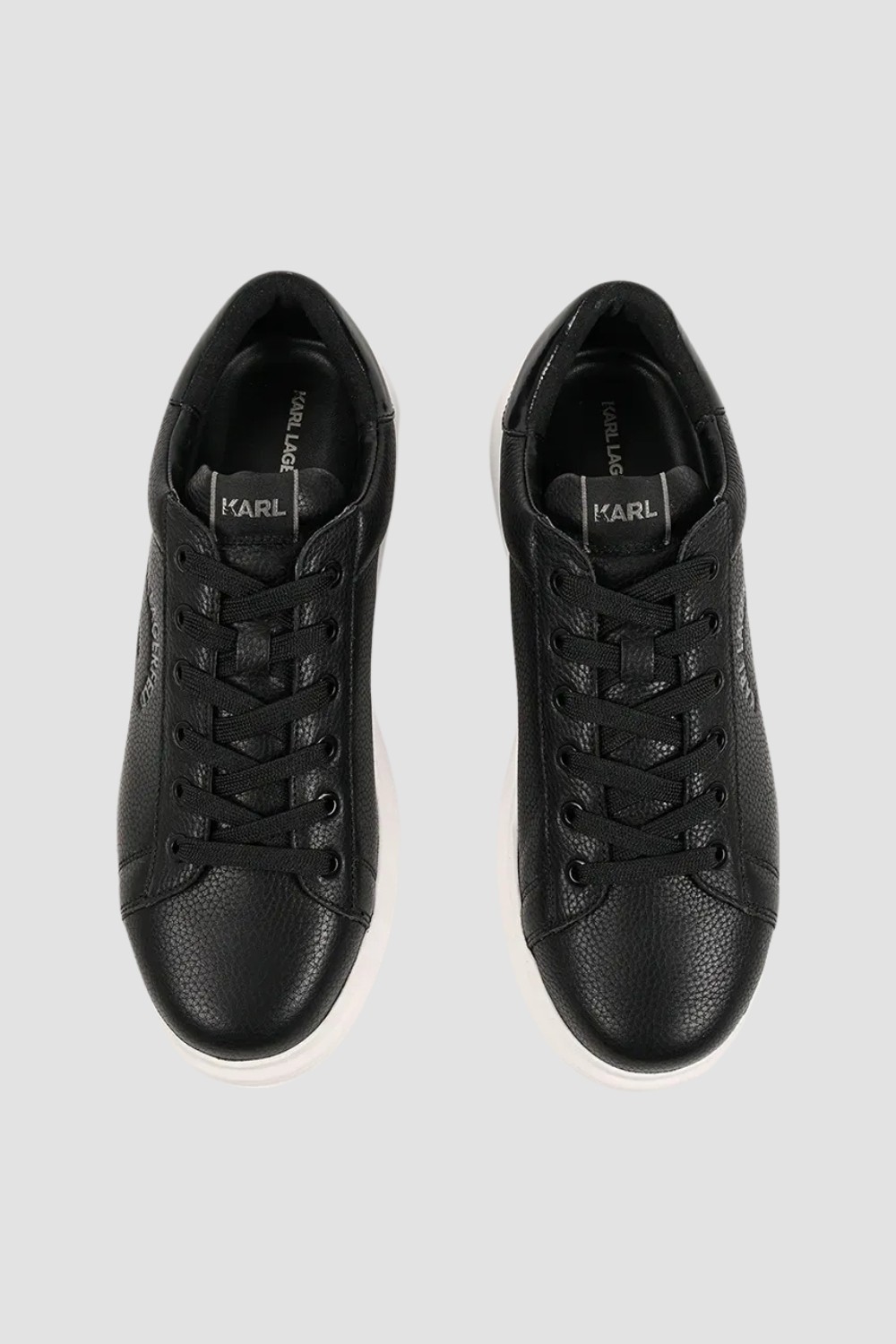 KARL LAGERFELD Czarne sneakersy męskie KAPRI Maison Karl Tumble