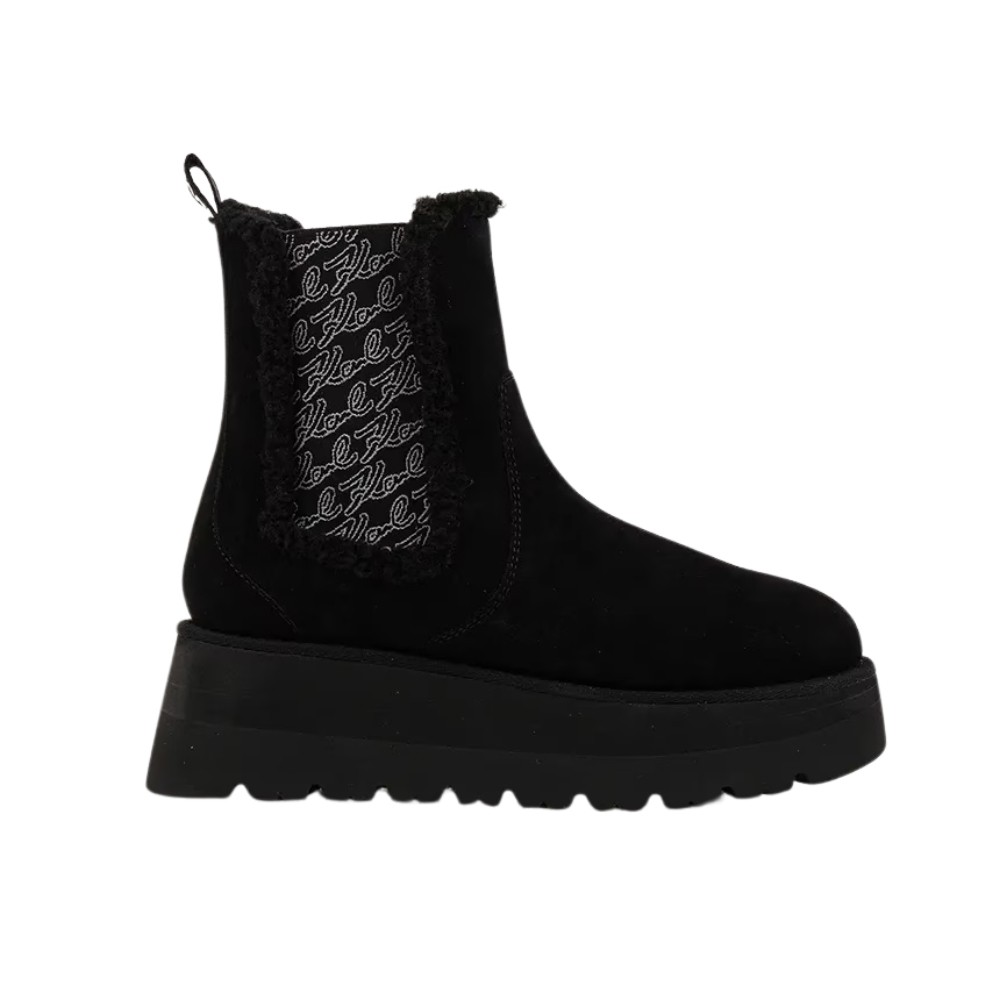 KARL LAGERFELD Czarne damskie śniegowce SKYLAR