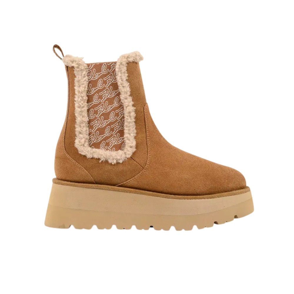 KARL LAGERFELD Caramel cizme de zăpadă pentru femei SKYLAR