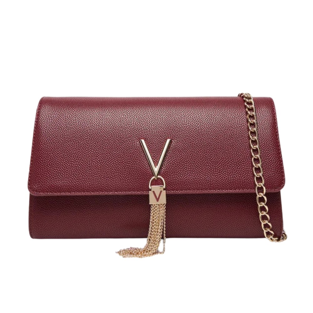 VALENTINO Bordowa kopertówka Pochette