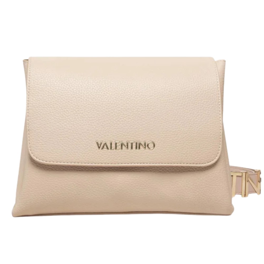 VALENTINO Duża beżowa torebka Alexia