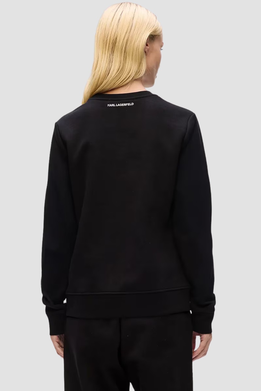 KARL LAGERFELD Black Women's Ikon Sketch Duo Sweatshirt