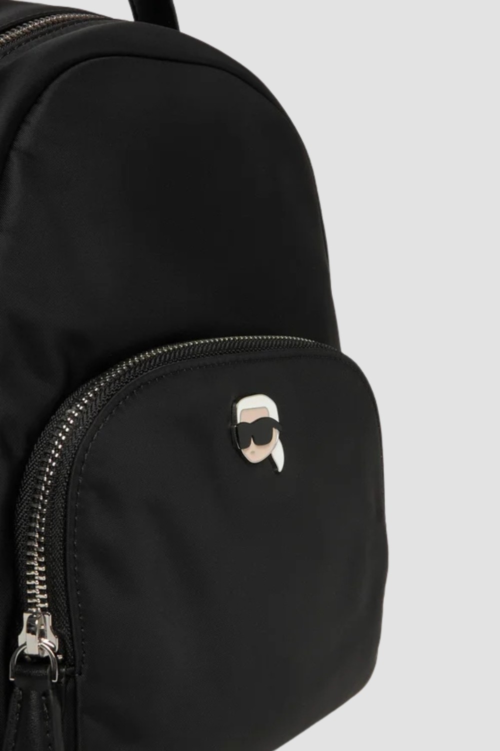 KARL LAGERFELD Rucsac negru mic pentru femei Ikon Nylon