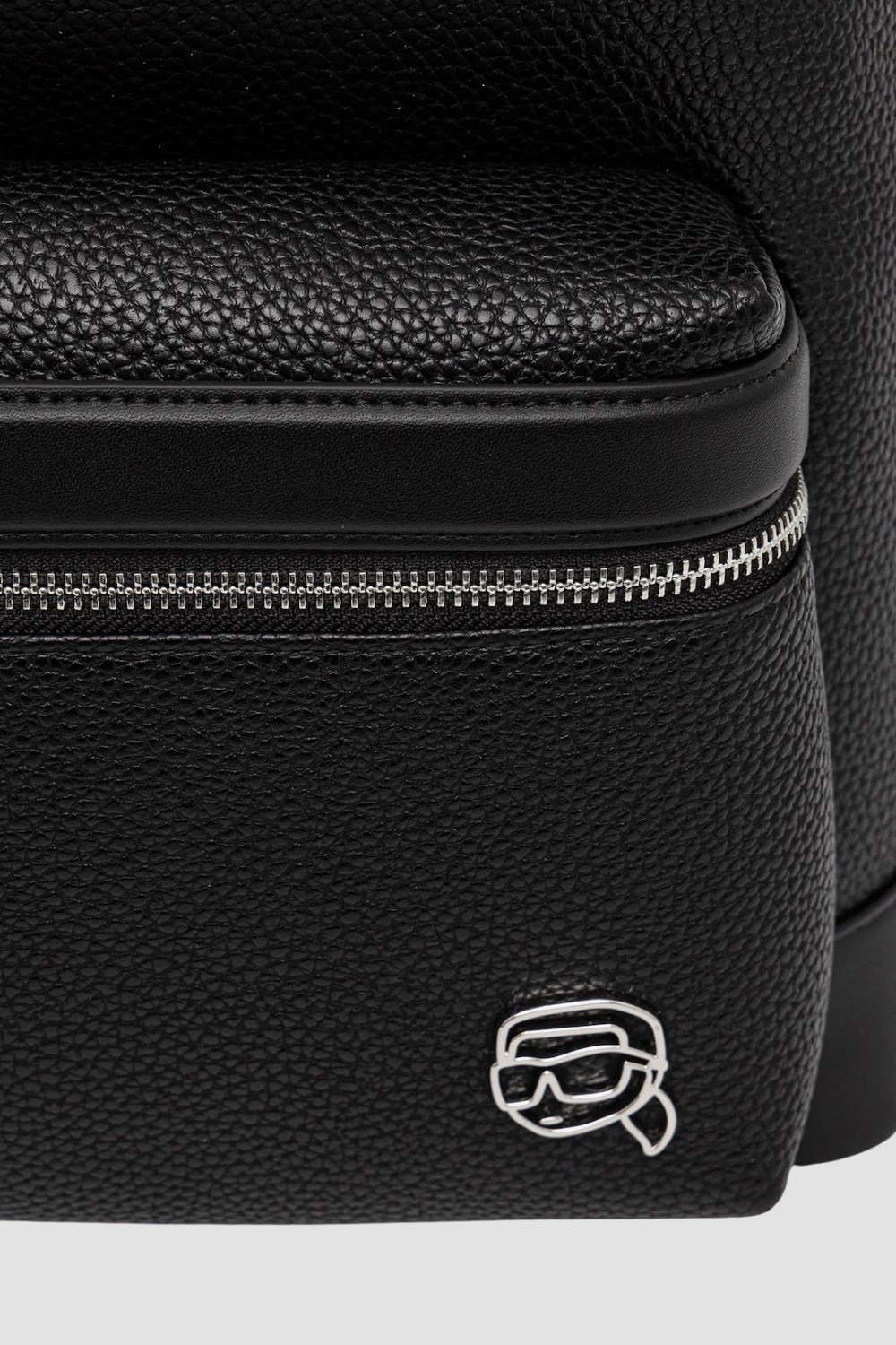 KARL LAGERFELD Rucsac Ikon din piele ecologică neagră pentru bărbați