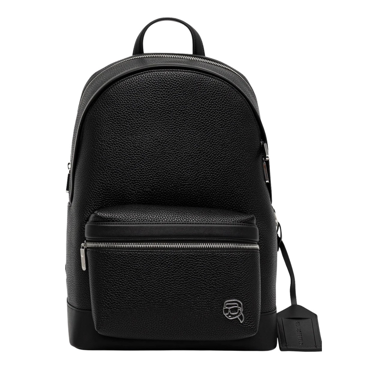 KARL LAGERFELD Rucsac Ikon din piele ecologică neagră pentru bărbați