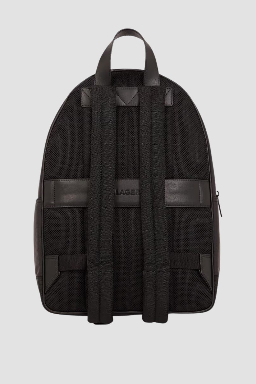 KARL LAGERFELD Rucsac negru pentru laptop cu monogramă pentru bărbați