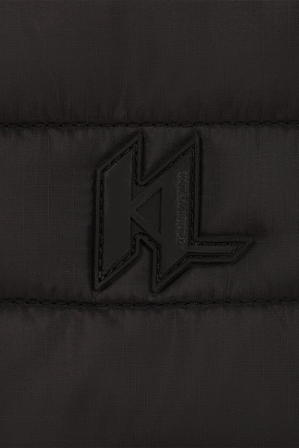 KARL LAGERFELD Rucsac negru pentru laptop cu monogramă pentru bărbați