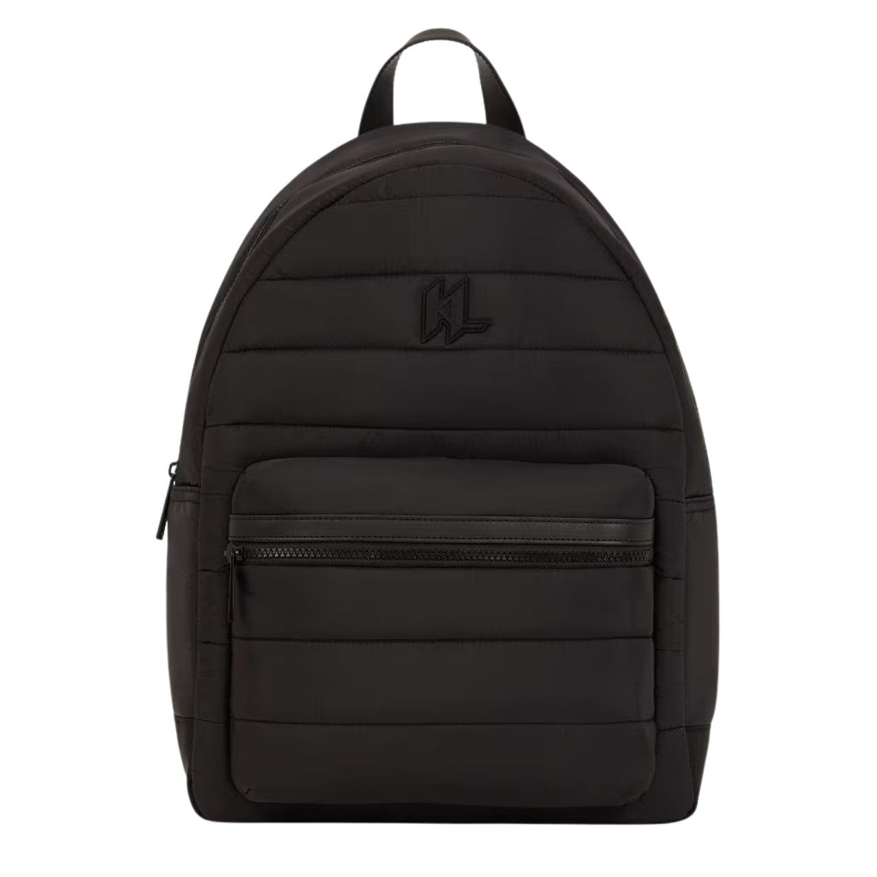KARL LAGERFELD Rucsac negru pentru laptop cu monogramă pentru bărbați
