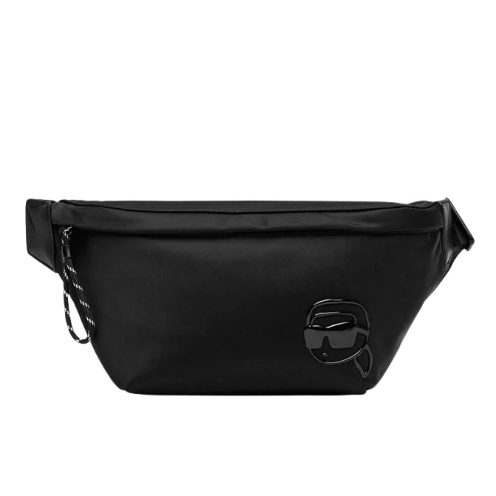 KARL LAGERFELD Black men's kidney with logo