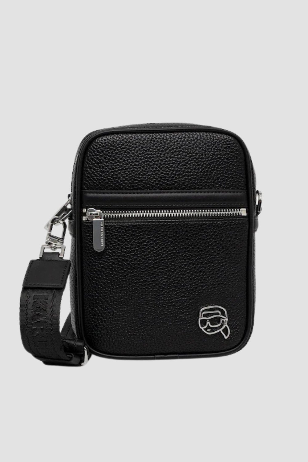 KARL LAGERFELD Black Ikon Outline Crossbody Sachet