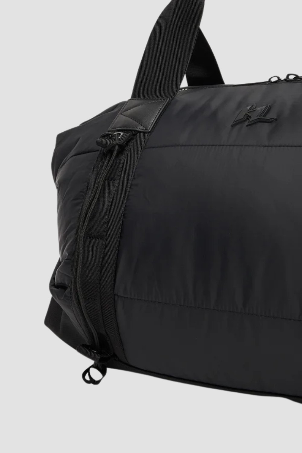 KARL LAGERFELD Black Quilted Travel Bag