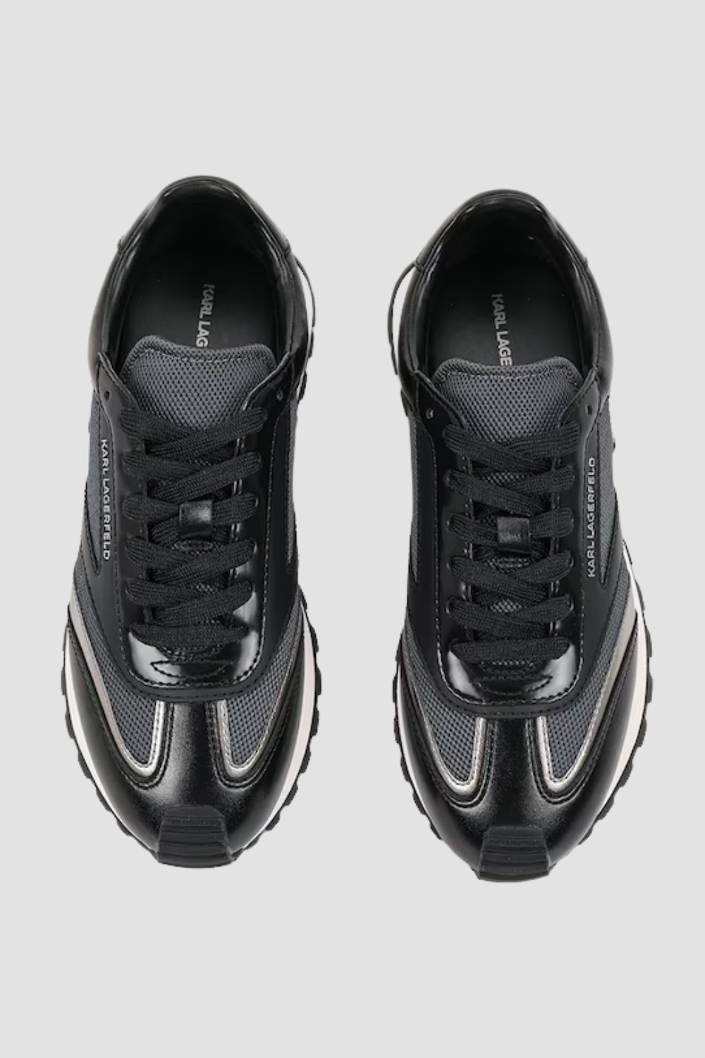 KARL LAGERFELD Czarne damskie sneakersy KAIRO NFT Peep Lo Lace