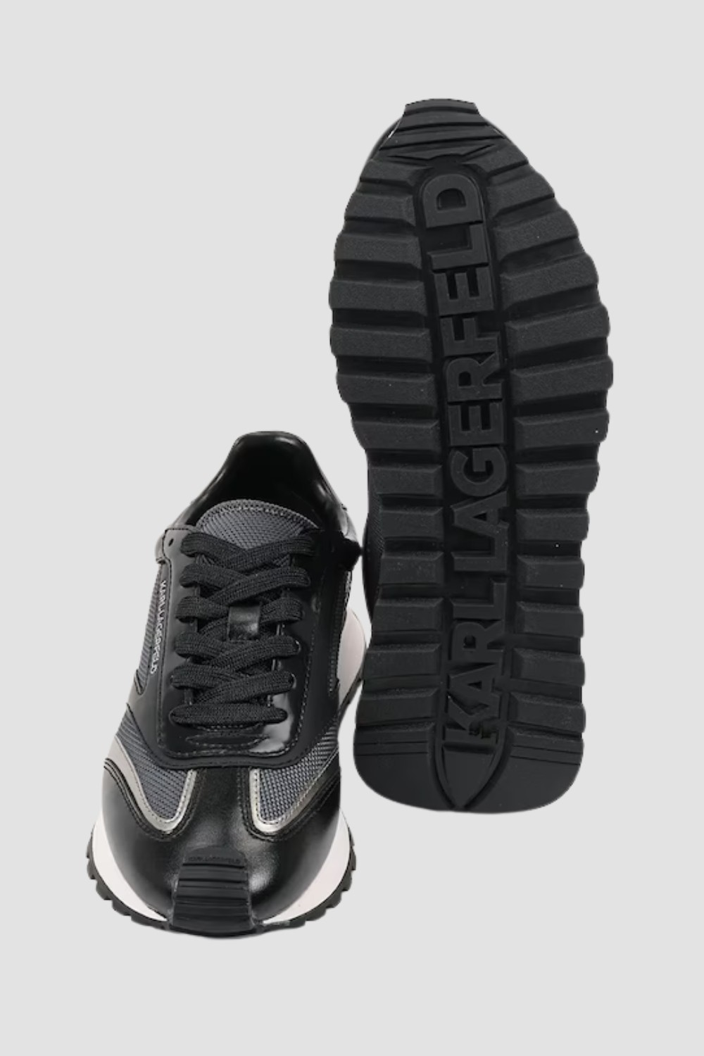 KARL LAGERFELD Czarne damskie sneakersy KAIRO NFT Peep Lo Lace