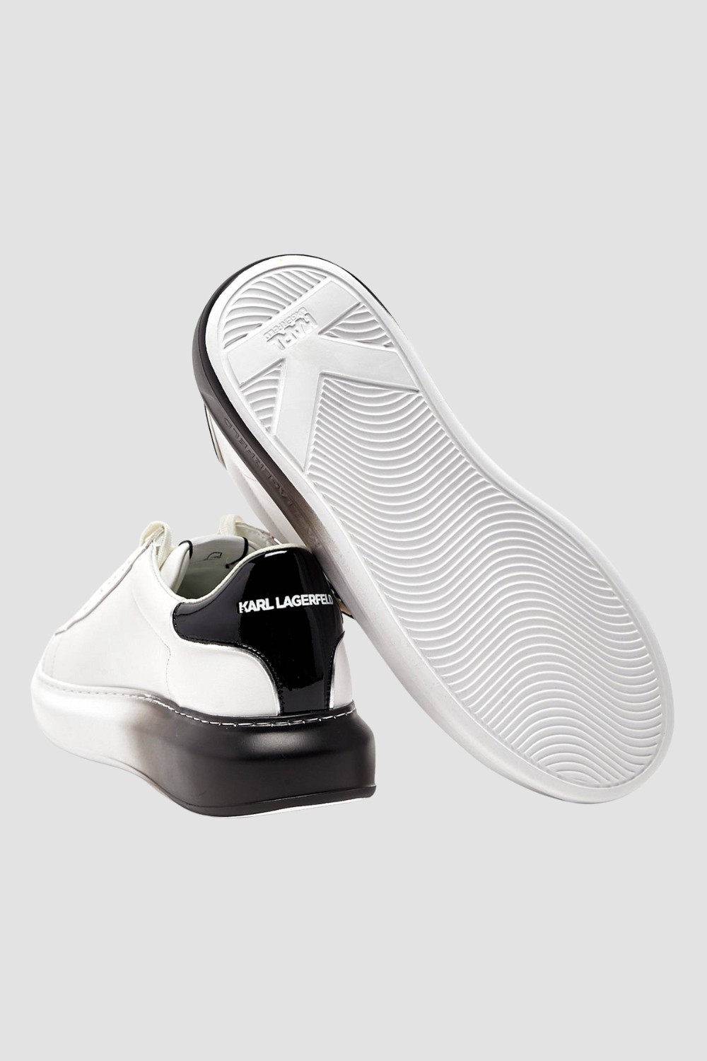 KARL LAGERFELD White men's leather Ombre KAPRI sneakers