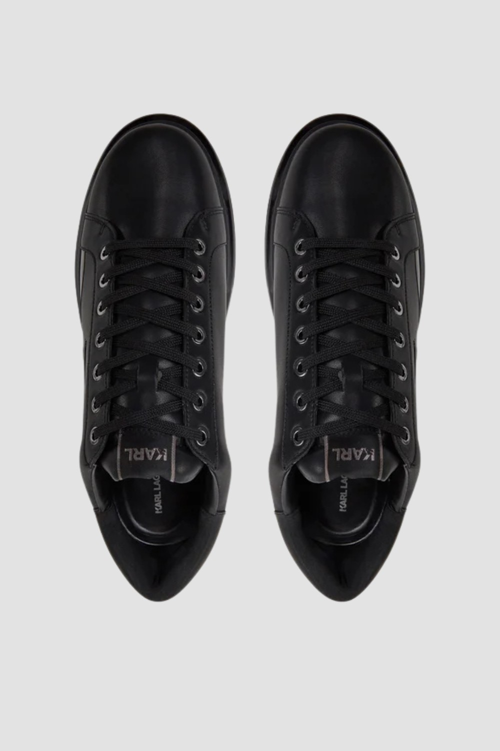 KARL LAGERFELD Black men's KAPRI KUSHION Karl Signia Shine sneakers