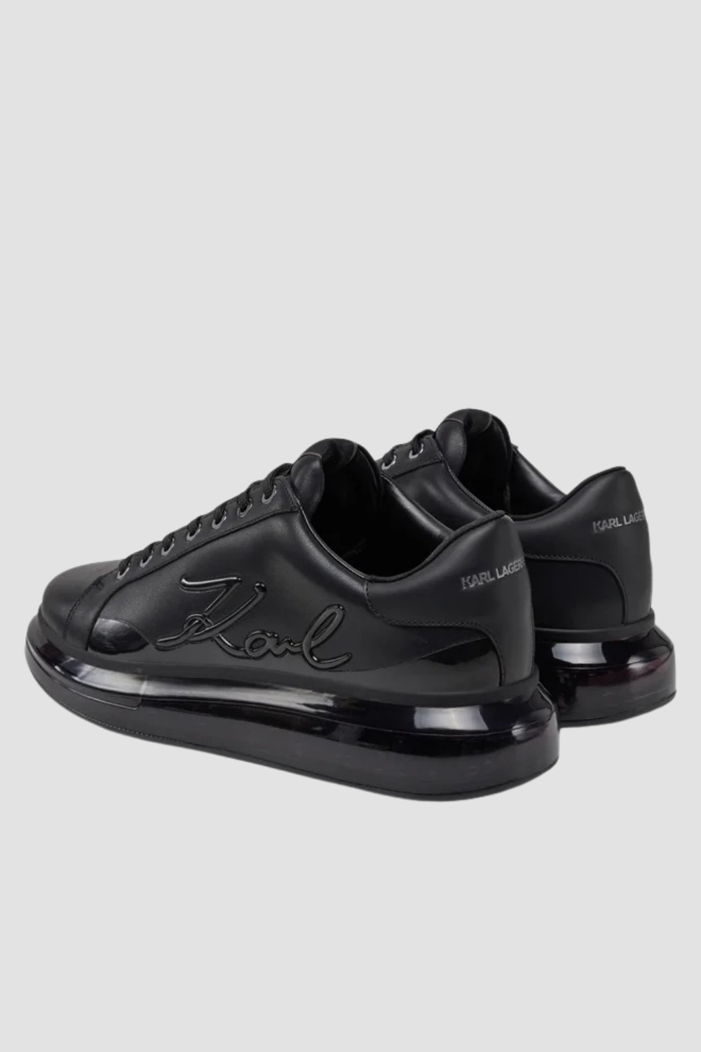 KARL LAGERFELD Black men's KAPRI KUSHION Karl Signia Shine sneakers